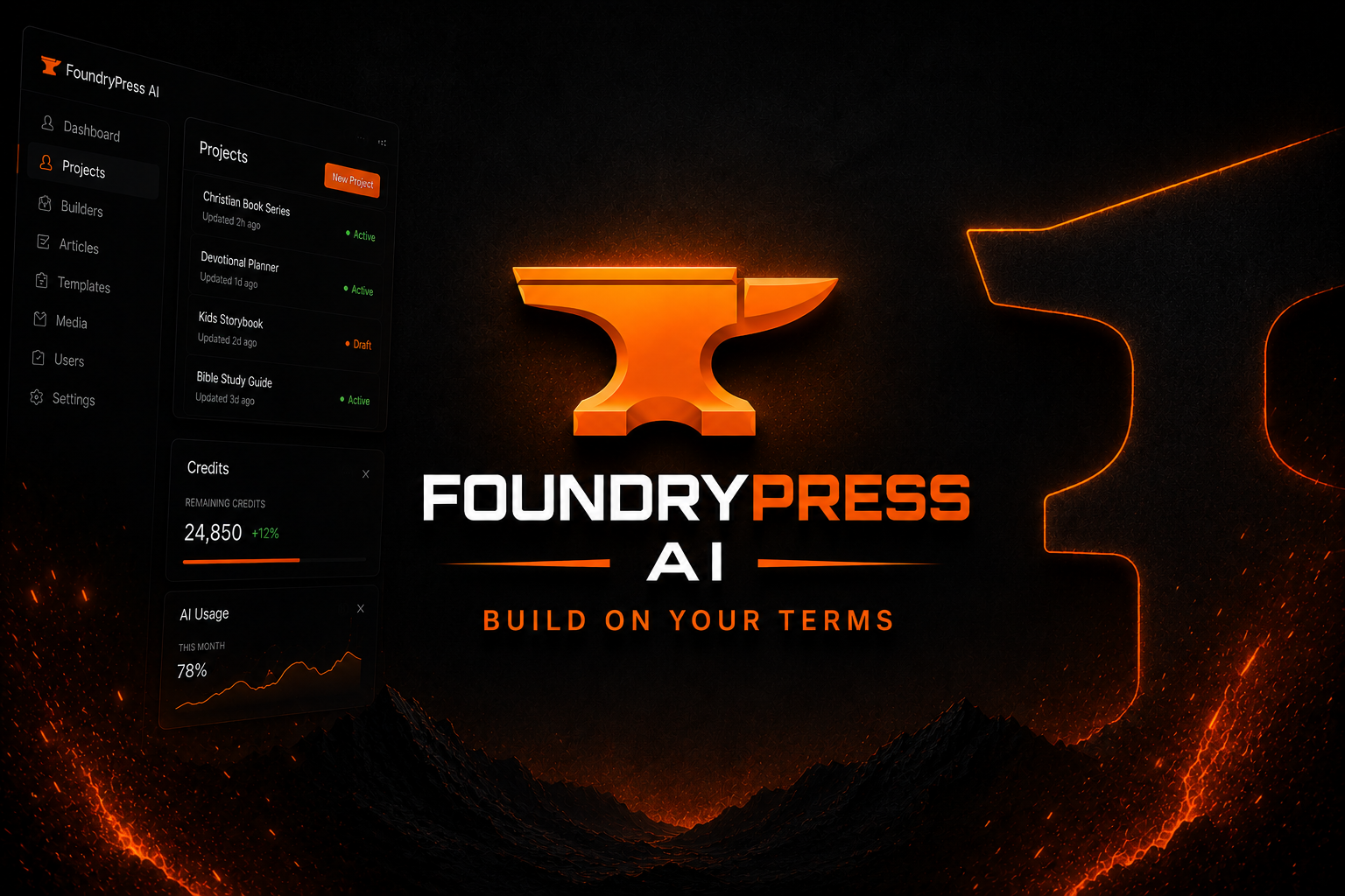 FoundryPress AI Builder platform preview