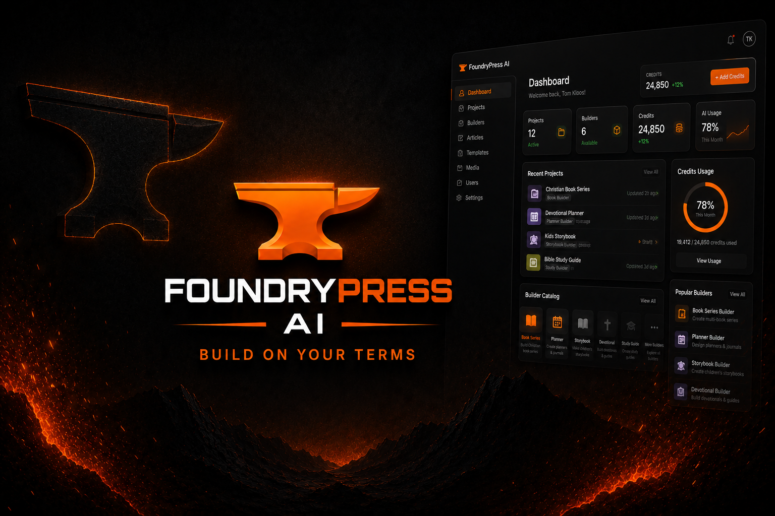 FoundryPress AI platform preview